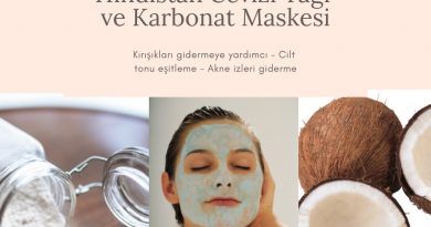 Hindistan cevizi yağı ve Karbonat Maskesi